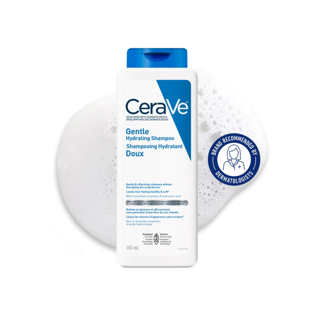 CeraVe Gentle Hydrating Shampoo with Ceramides and Niacinamide