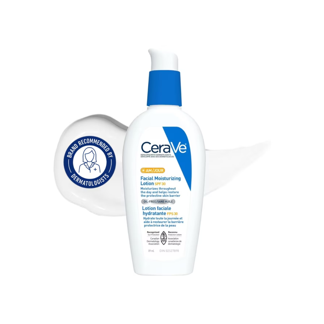 CeraVe AM Facial Moisturizing Lotion SPF 30 with Ceramides and Sunscreen