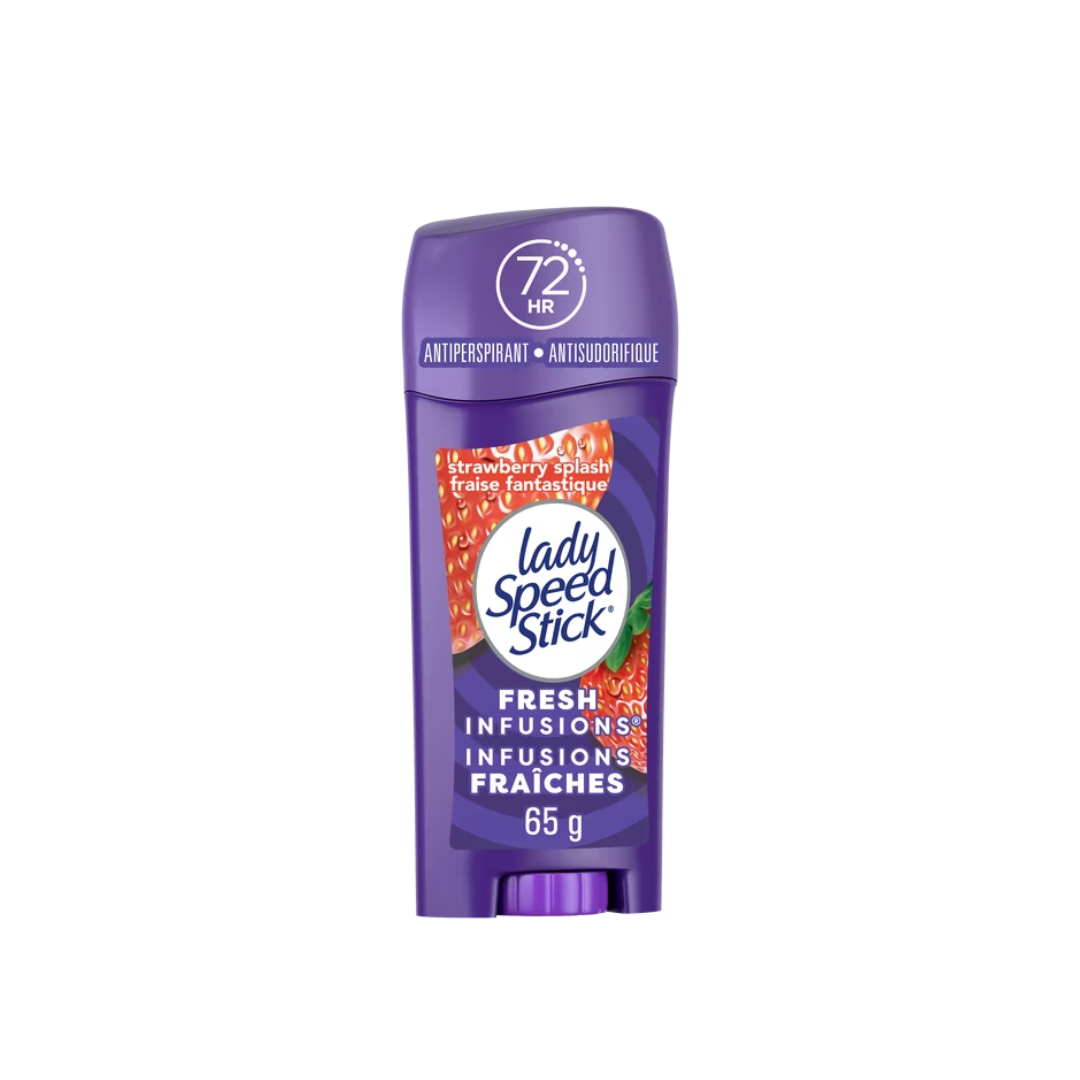Lady Speed Stick Fresh Infusions  Deodorant for Women, 72 HR Sweat & Odor Protection, Invisible Dry 65g