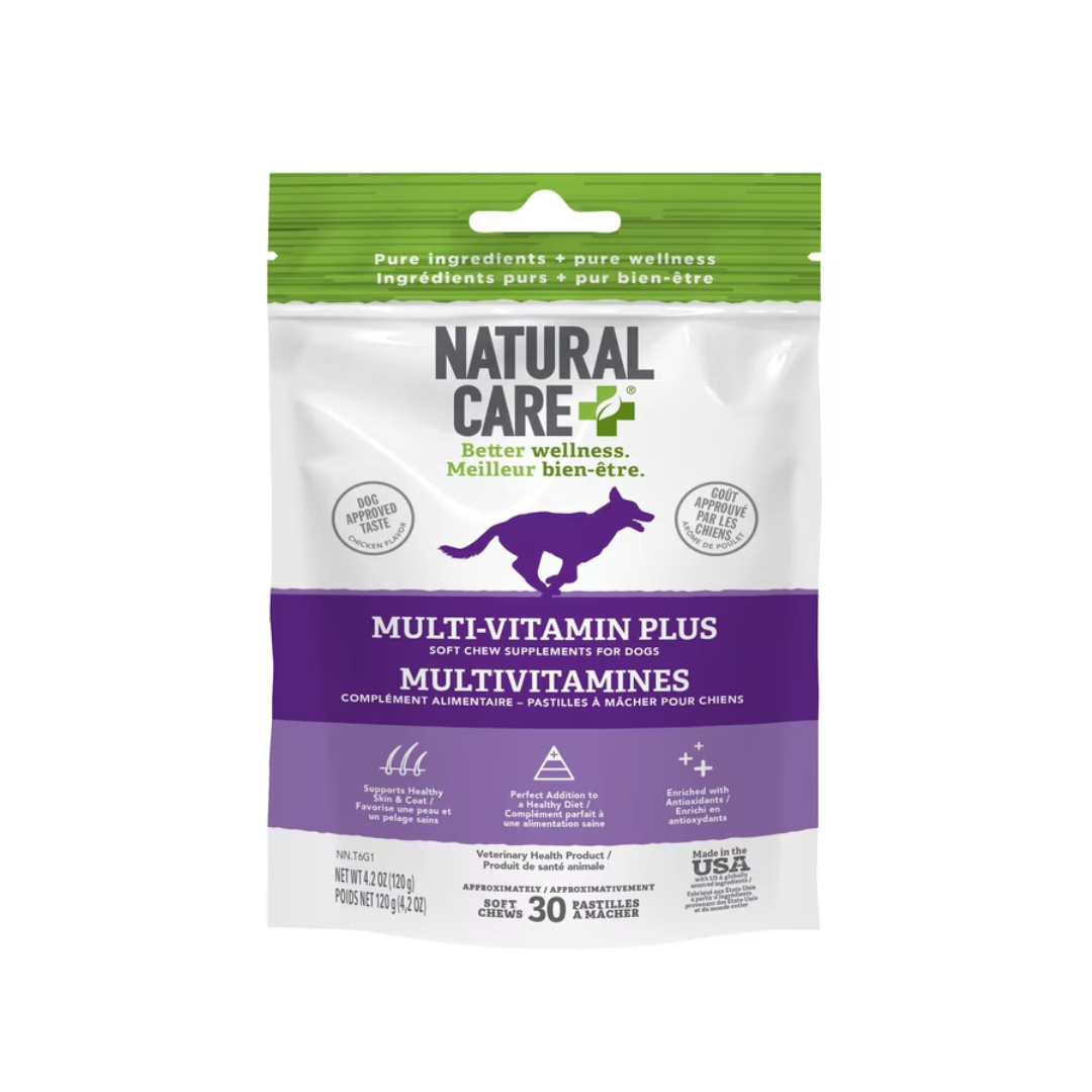 Natural Care Multi Vitamins Plus Chicken Daily Chews Dog Supplement 30 soft chews