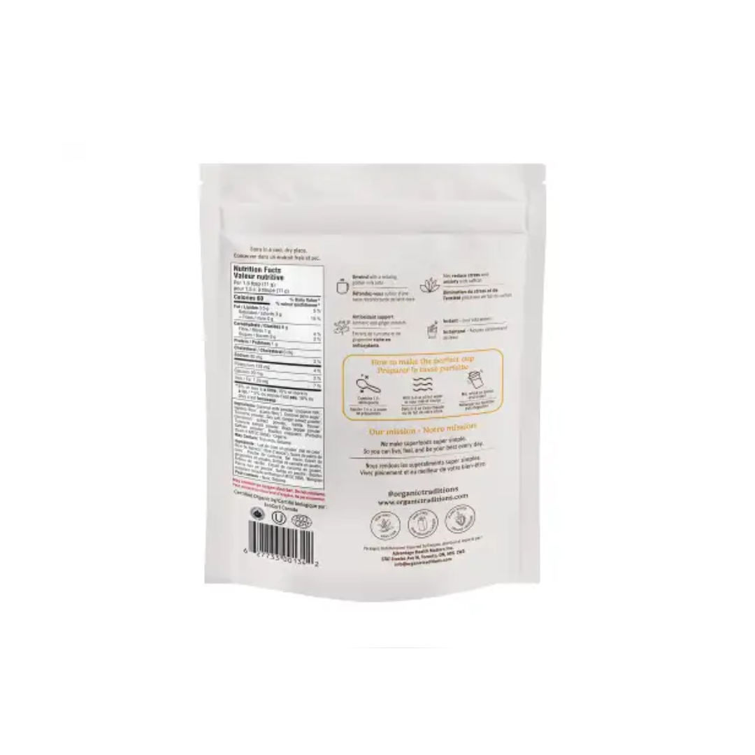 Organic Traditions Organic Turmeric Latte With Saffron And Probiotics 150g