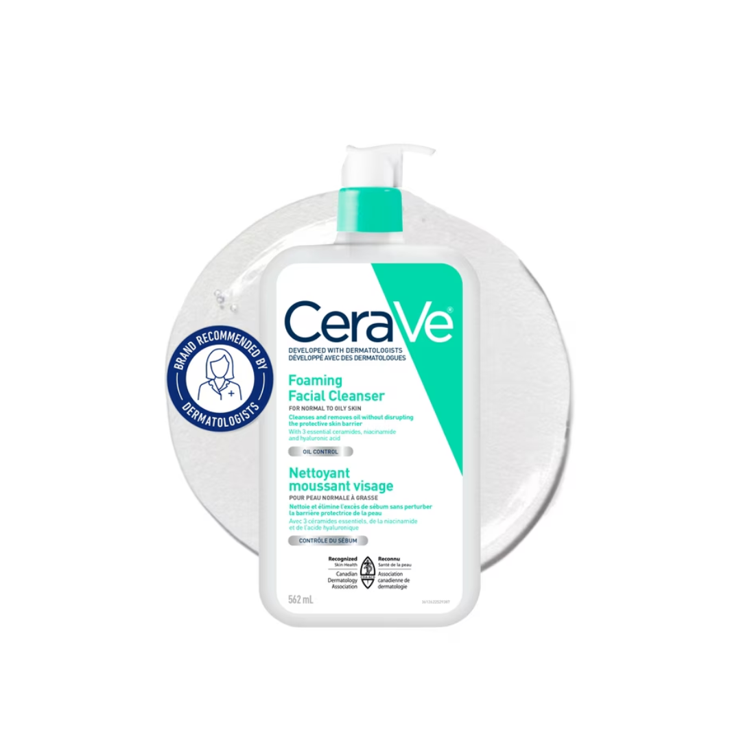 CeraVe Foaming Facial Cleanser with Ceramides and Niacinamide