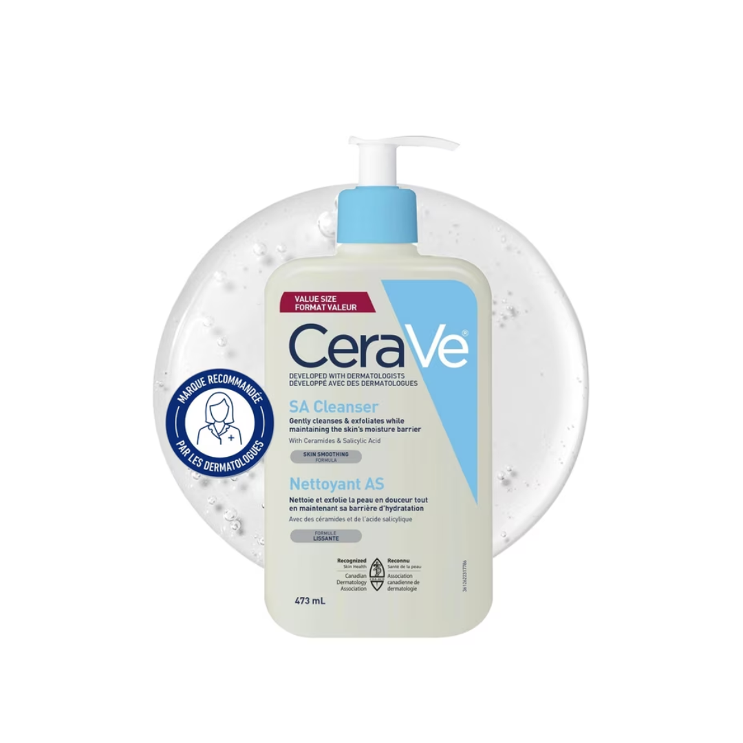 CeraVe SA Cleanser with Salicylic Acid, Vitamin D and Ceramides