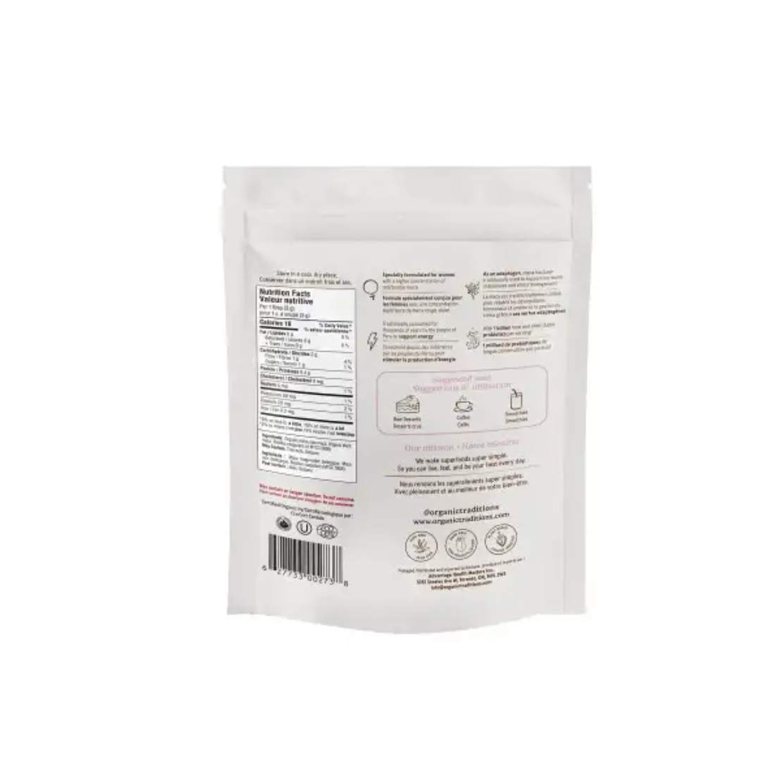 Organic Traditions Maca For Women With Probiotics 150g