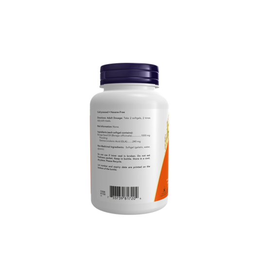 NOW Borage Oil 1000mg 60 Softgels