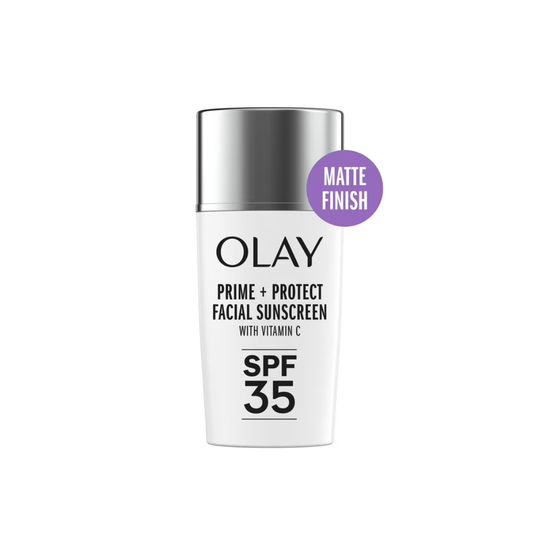 Olay Prime & Protect SPF 35 Face Sunscreen ,Matte Finish SPF Makeup Primer and  Sunscreen
