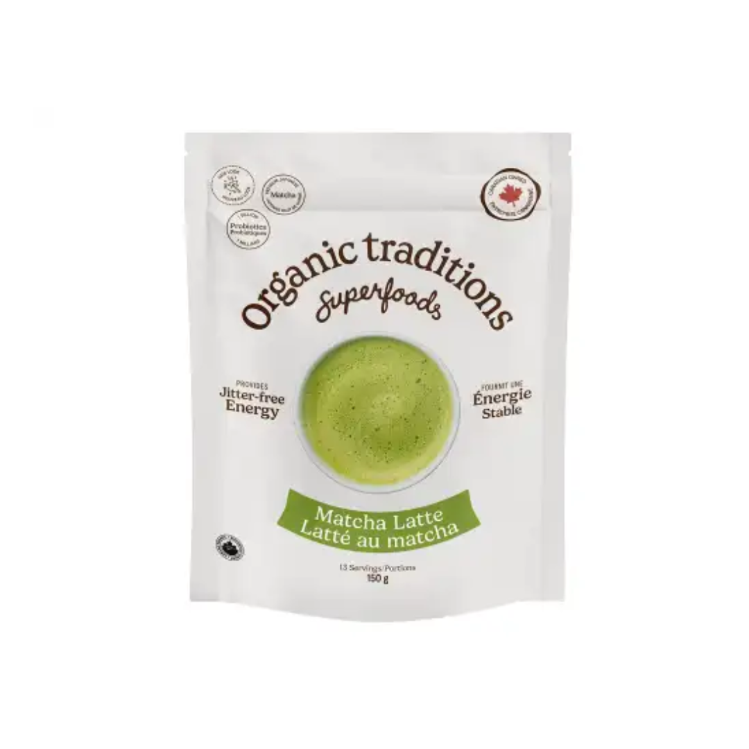 Organic Traditions Matcha Latte With Probiotics 150g