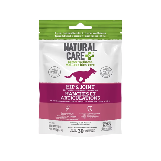 Natural Care Hip & Joint Chicken Daily Chews Dog Supplement 30 soft chews