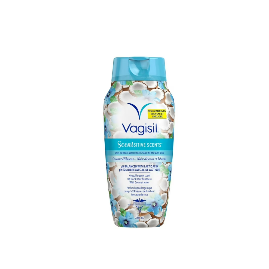 Vagisil Scentsitive Scents Coconut Hibiscus Daily Intimate Wash, 360ml