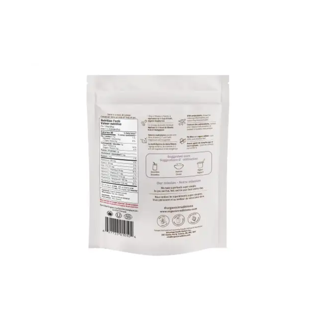 Organic Traditions Blueberry Powder 100g 