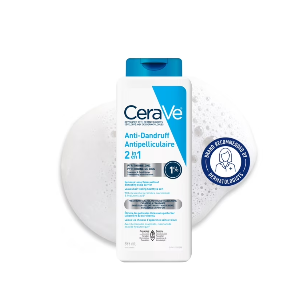 CeraVe 2-in-1 Anti-Dandruff Shampoo and Conditioner