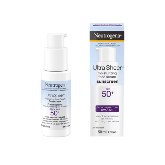Neutrogena Ultra Sheer Moisturizing Face Serum Sunscreen SPF 50+ - with Vitamin E 50ml