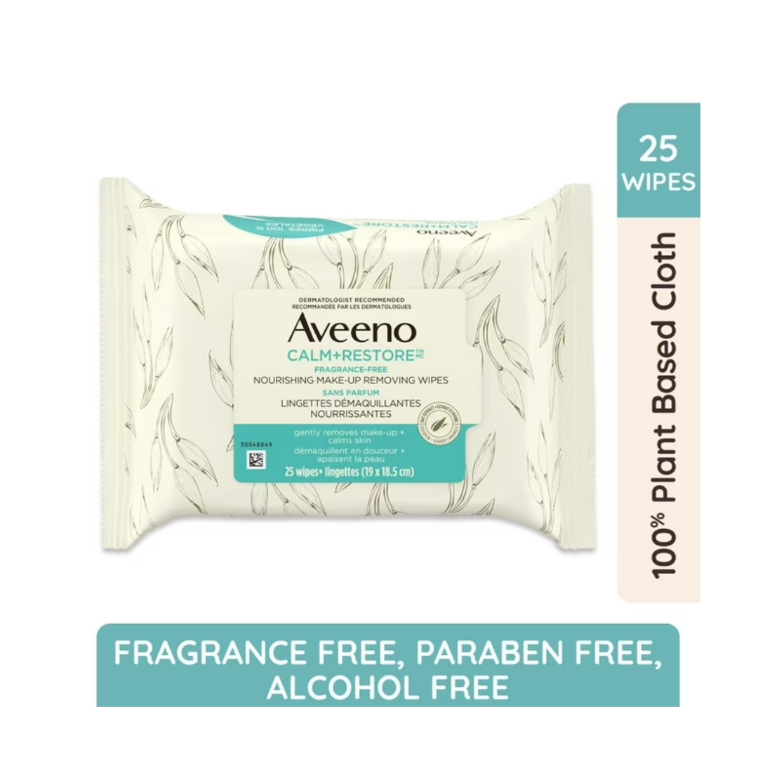 Aveeno Calm + Restore Nourishing Make-Up Removing Wipes