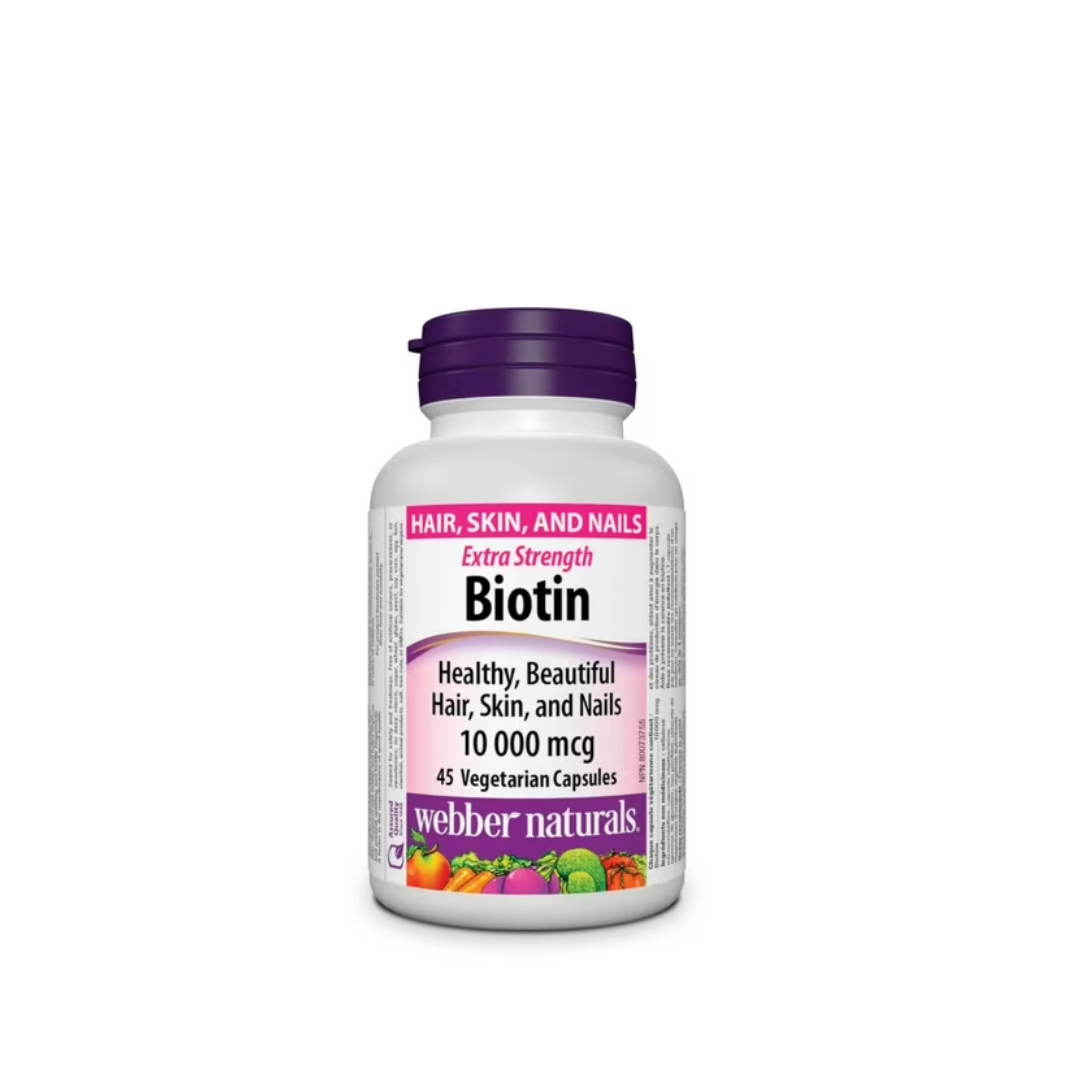 Webber Naturals® Biotin 10 000 Mcg Extra Strength 45 Veg Capsules