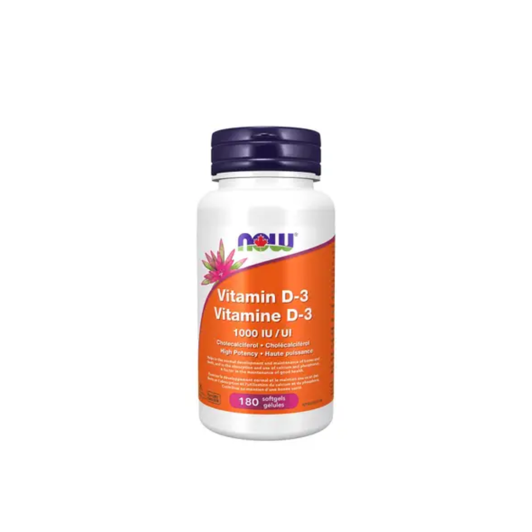 NOW Vitamin D-3 1000 IU 180 Softgels