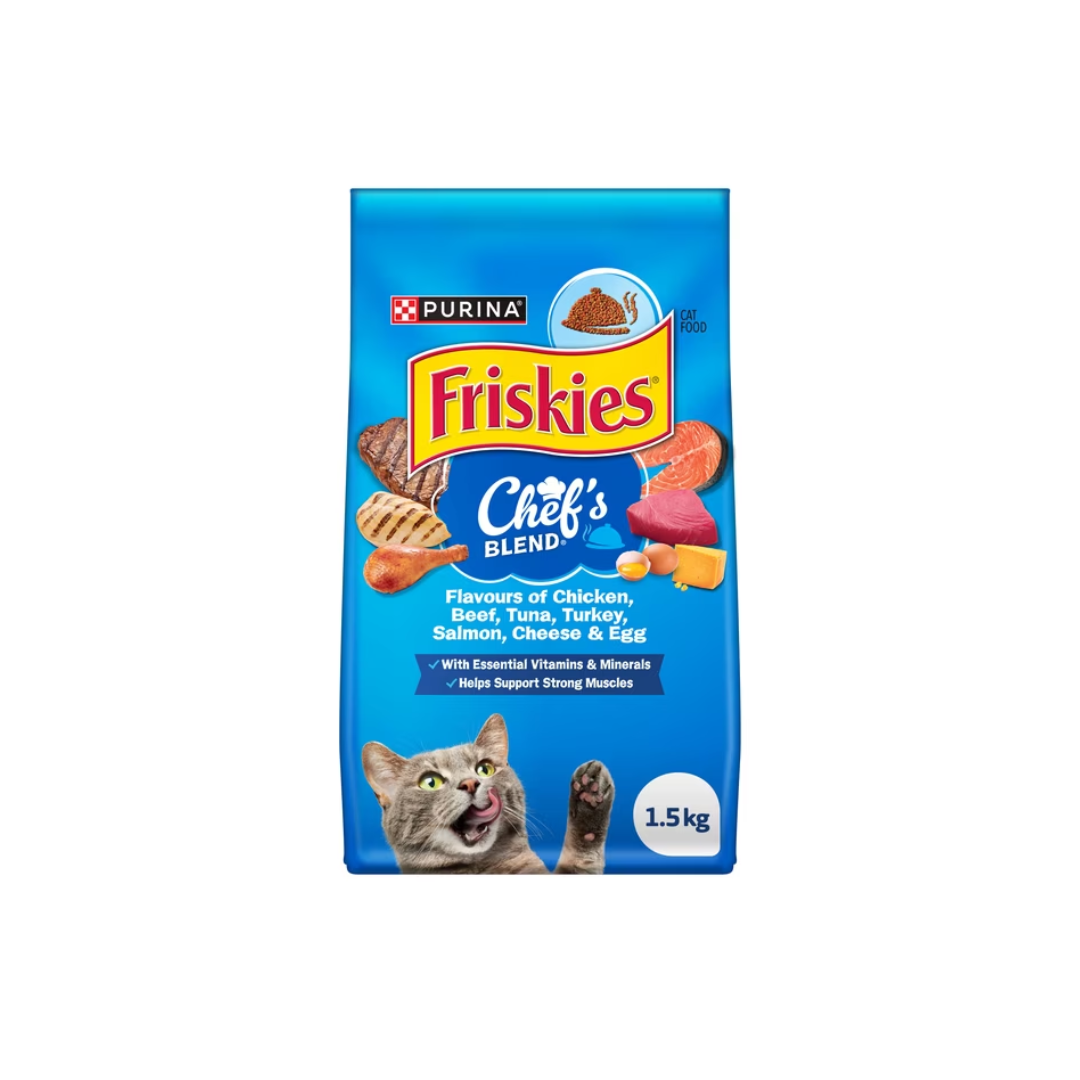 Friskies Chef's Blend, Dry Cat Food 1.5kg