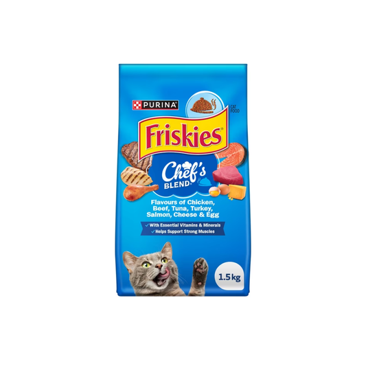 Friskies Chef's Blend, Dry Cat Food 1.5kg