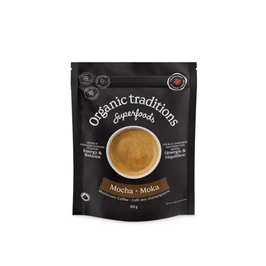 Organic Traditions Mushroom Coffee Mocha 100g