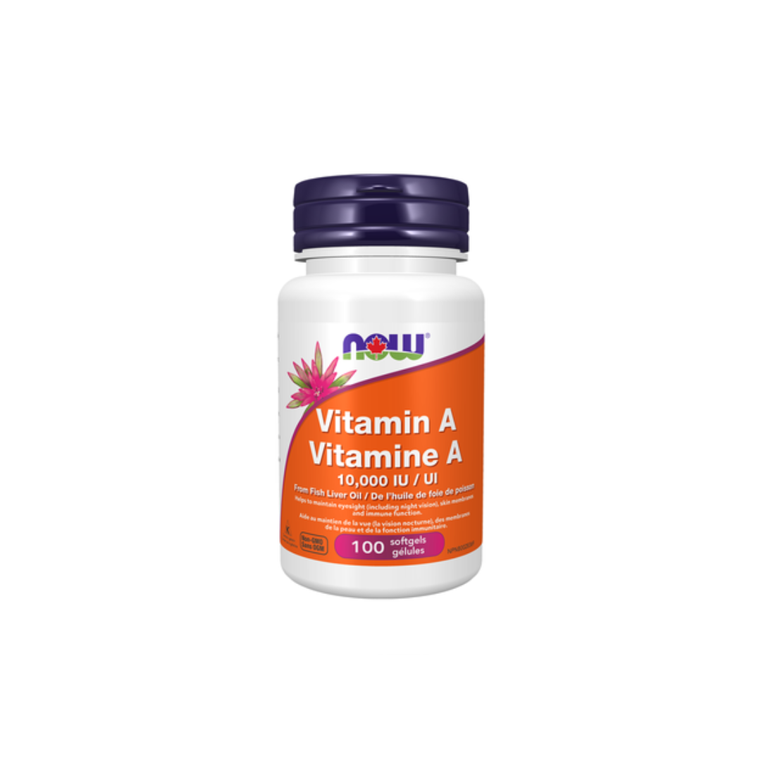 NOW Vitamin A 10,000 IU 100 Softgels