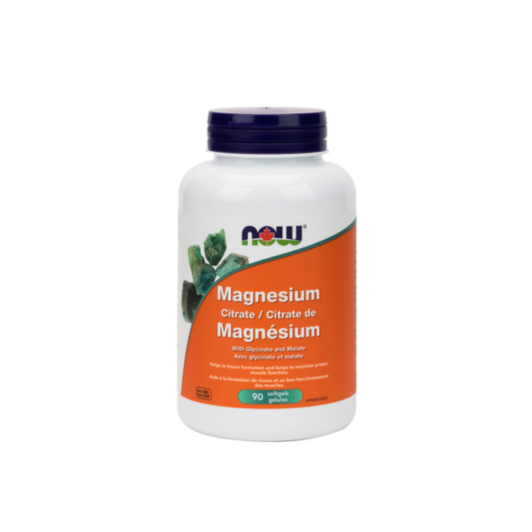 NOW Magnesium Citrate 90 Softgels
