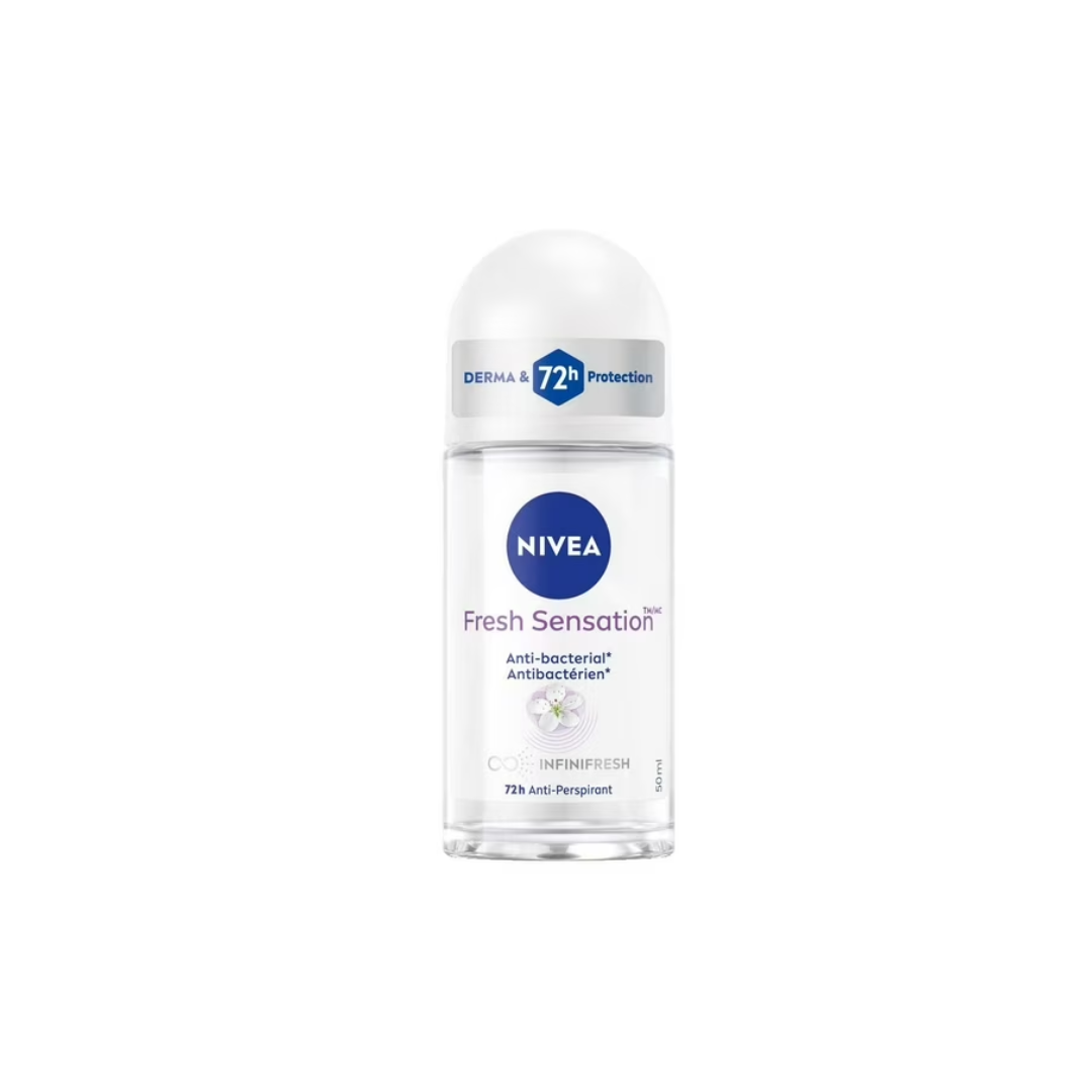 NIVEA Fresh Sensation Roll-On 72-Hr Antiperspirant Deodorant, 50ml