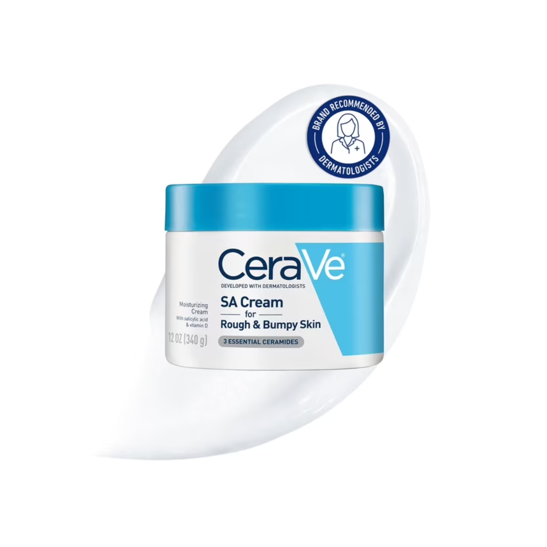 CeraVe SA Cream, Salicylic Acid Cream with Ceramides for Rough and Bumpy Skin