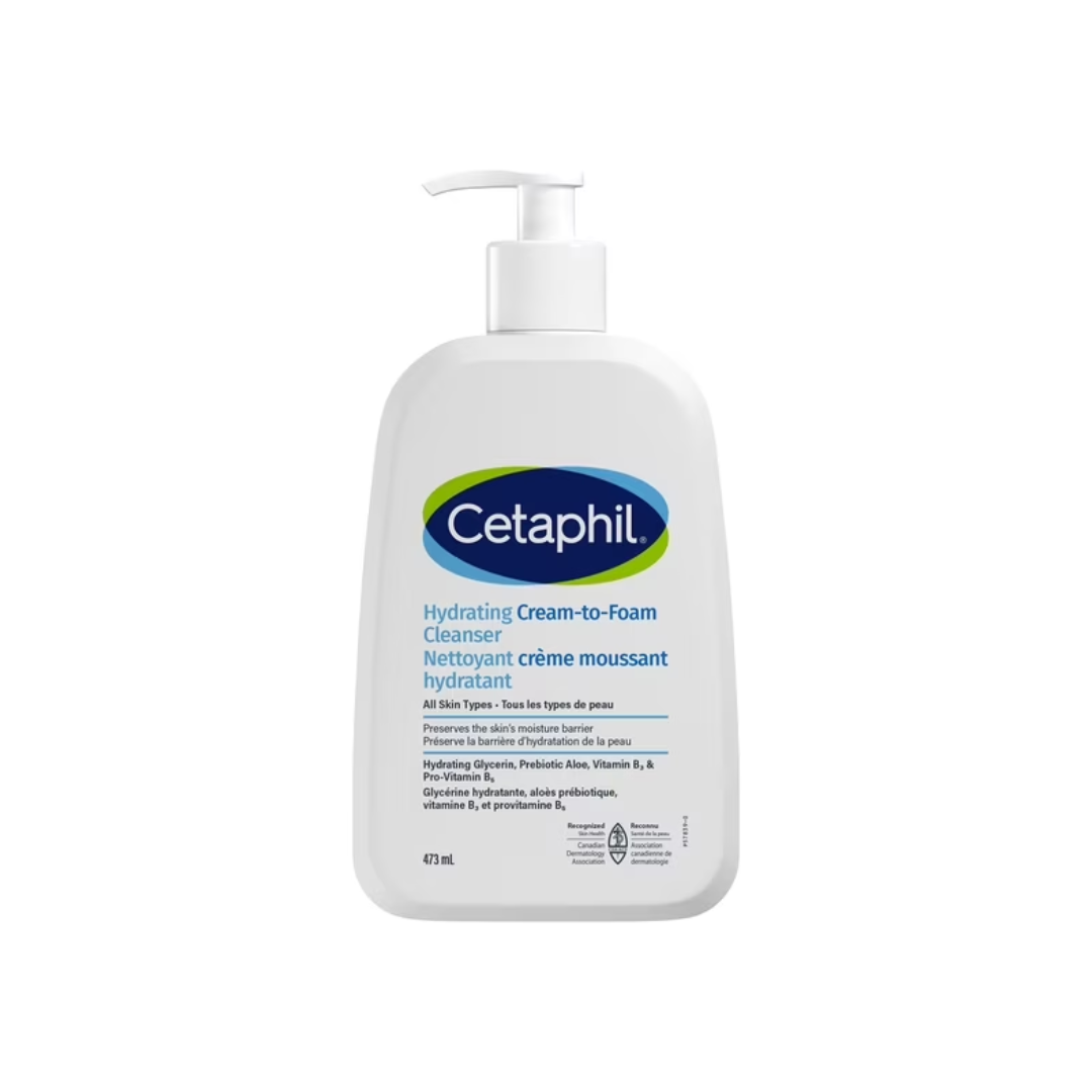 Cetaphil Hydrating Cream-to-Foam Cleanser 