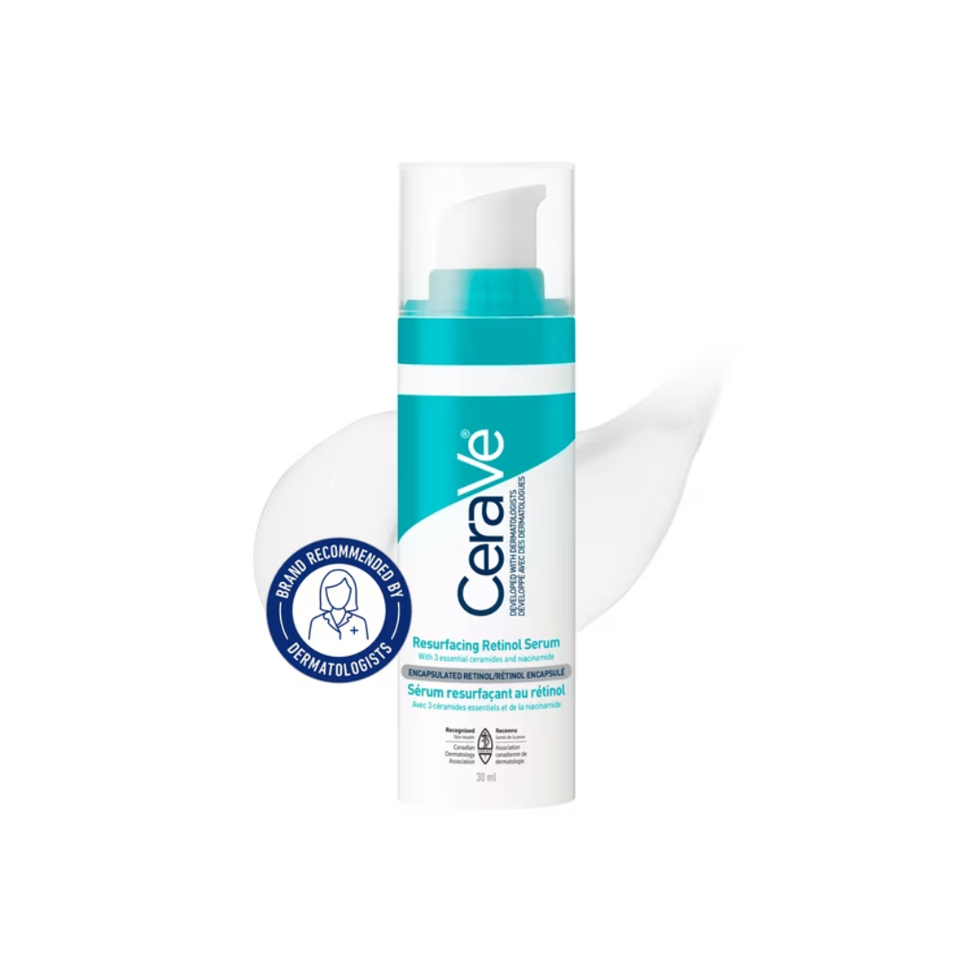 CeraVe Resurfacing Retinol Face Serum with Retinol and Ceramides for Post-Acne Marks