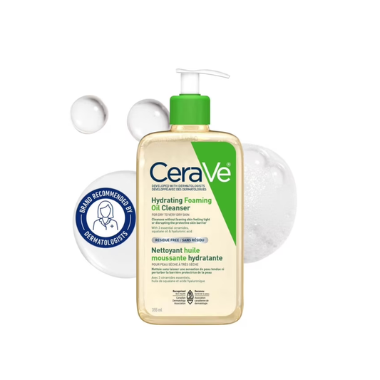 CeraVe Hydrating Foaming Oil Cleanser with Squalane Oil and Ceramides
