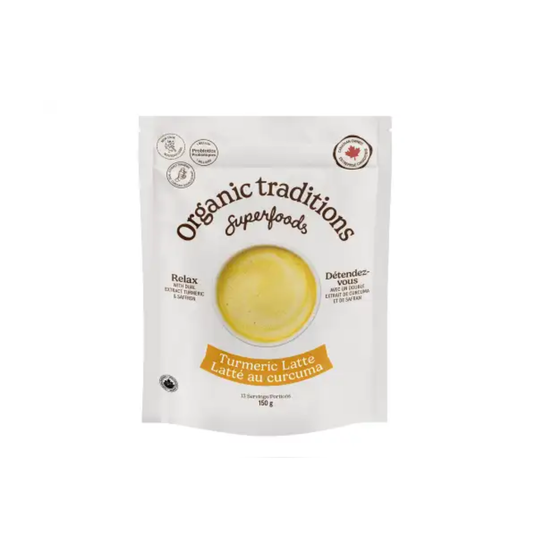 Organic Traditions Organic Turmeric Latte With Saffron And Probiotics 150g